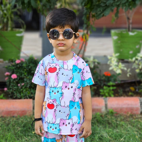 Polycotton Printed Shirt & Shorts for Baby Boys